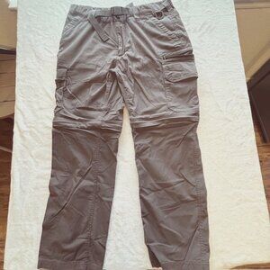 BC Clothing CO Gray Convertible Hiking Pants- Size L x 30